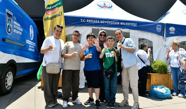 Ankaralılara ücretsiz limonata ve soğuk su ikramı başladı