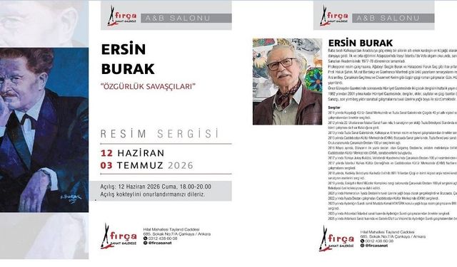 Ersin Burak’ın 'Özgürlük Savaşçıları' sergisi Ankara’da sanatseverlerle buluşuyor