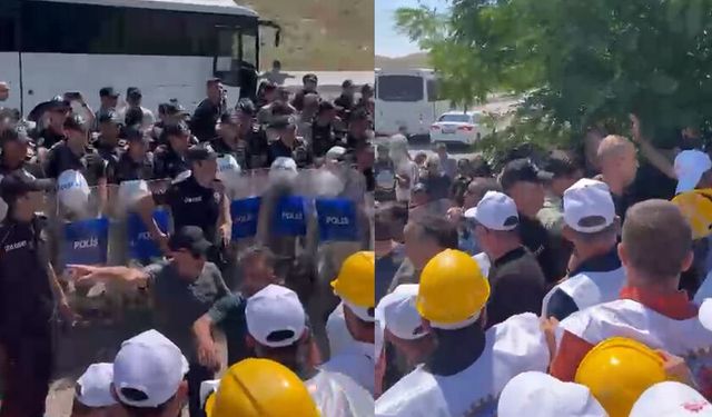 Hakları için Ankara’da eylem yapan madenciler bir kez daha gözaltına alındı