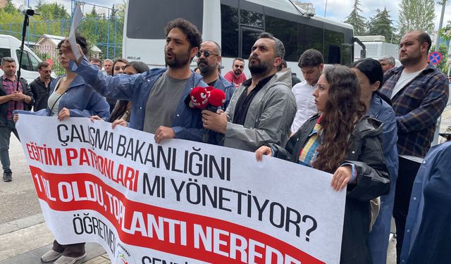 Ankara'daki öğretmenlerin açlık grevi 8'inci gününde