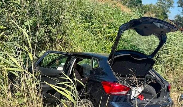 Bursa'da otomobil sulama kanalına devrildi; 1'i çocuk, 6 yaralı