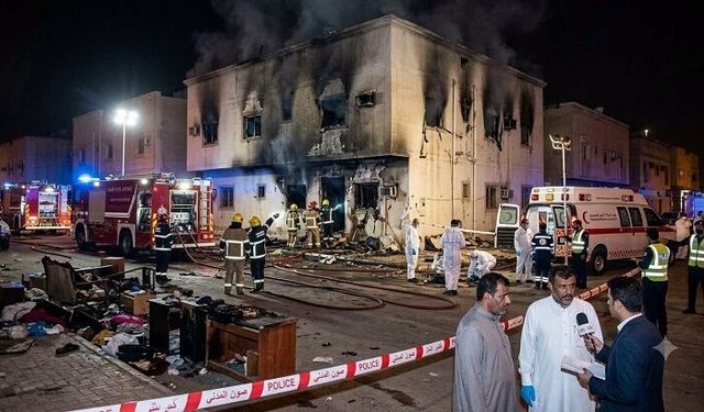 Suudi Arabistan'daki yangında 4 Türk işçi hayatını kaybetti!
