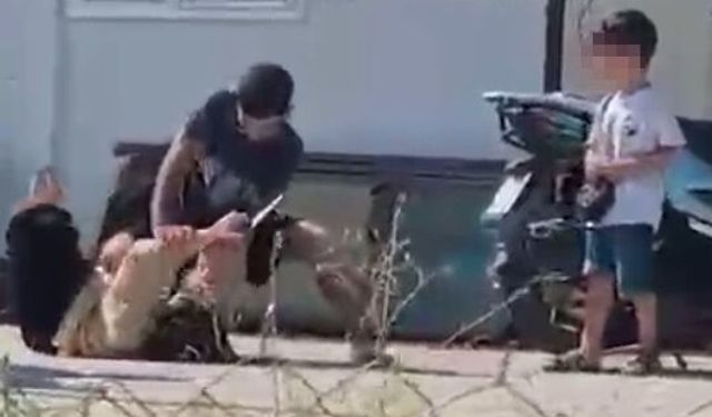 Hatay'da kan donduran şiddet: Elinde bıçakla yere yatırdığı eşini dövdü!