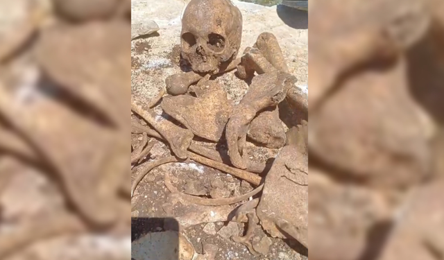 Malatya'da bir şantiyede insan kemikleri bulundu