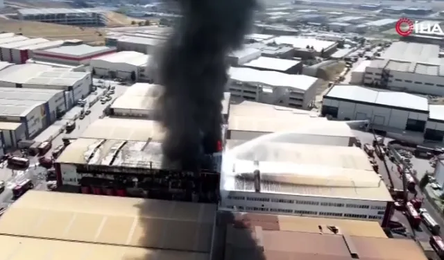 Ankara'da fabrika yangını