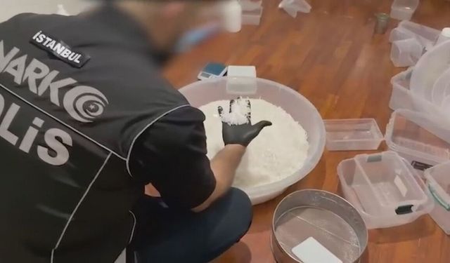 Şişli'de düzenlenen operasyonda 239 kilogram uyuşturucu madde ele geçirildi