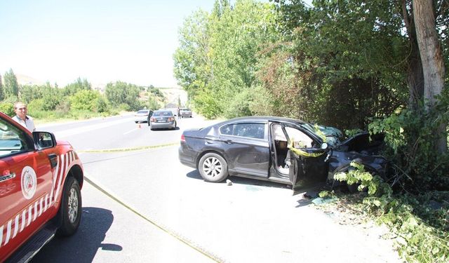 Otomobil, ağaca çarptı; evli çift öldü, 3'ü çocuk 4 yaralı