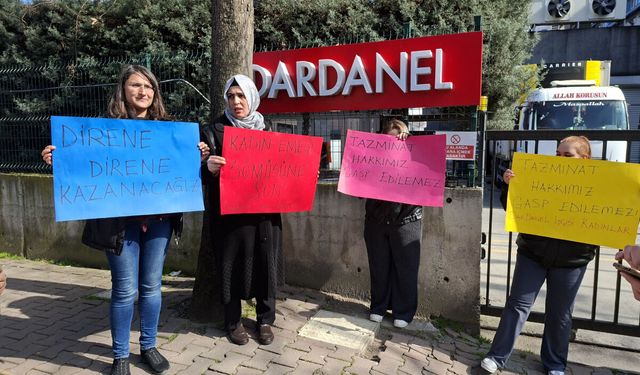Çanakkale Dardanel fabrikasında kadın işçiler, fazla mesai kararına karşı iş bıraktı