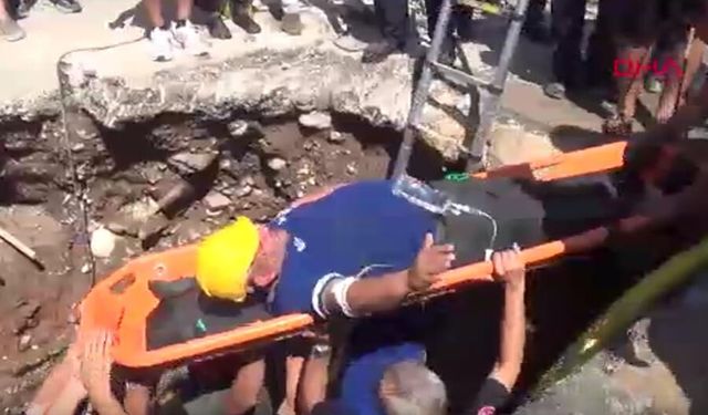 Antalya'da göçük altında kalan işçi kurtarıldı