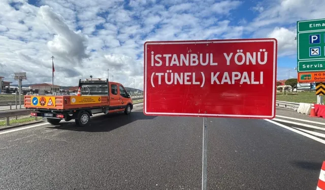 Anadolu Otoyolu İstanbul istikameti trafiğe kapatılıyor