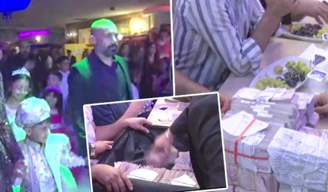 Ankara'daki aşiret düğününde ev ve araba hediye edildi: Paralar valize zor sığdı!
