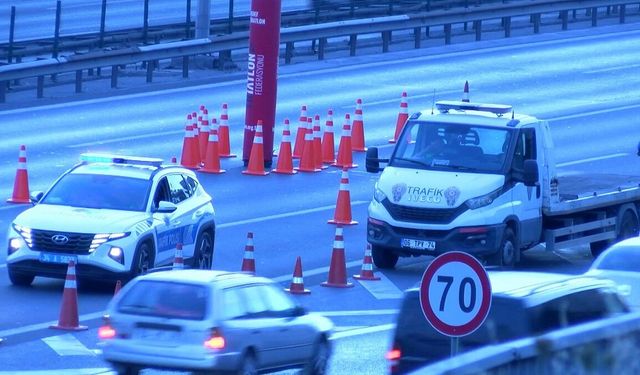 İstanbul'da bazı yollar trafiğe kapatıldı