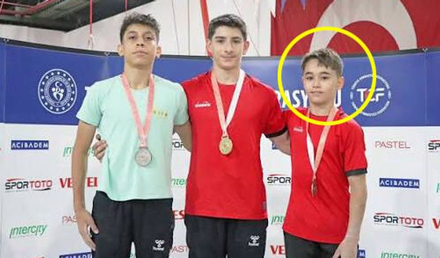 Antrenmanda boynunun üzerine düşen milli cimnastikçi entübe edildi