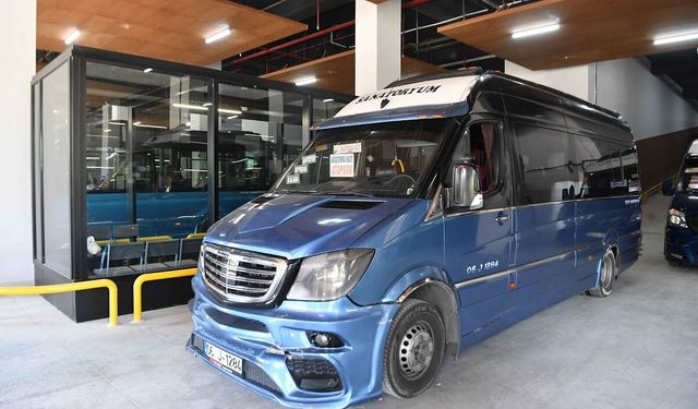 Ulus’taki dolmuşlar tek merkezde toplandı