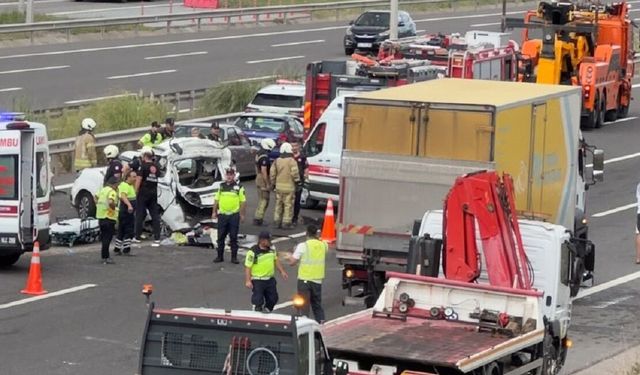 Kuzey Marmara Otoyolu'nda kaza: 3 can kaybı, 5 yaralı!