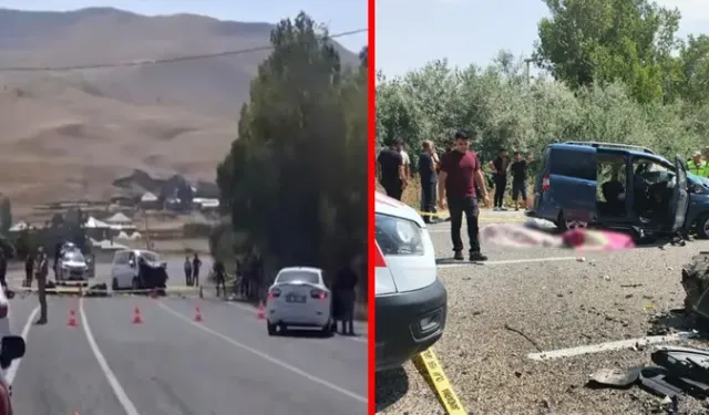 Van'da iki araç kafa kafaya çarpıştı: 2 ölü, 9 yaralı
