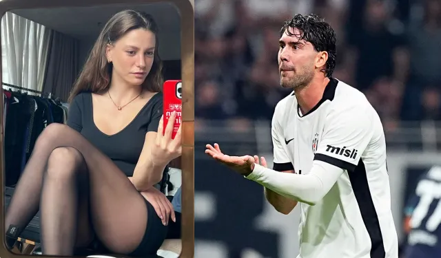 Vlahovic Serenay Sarıkaya'ya kalp attı