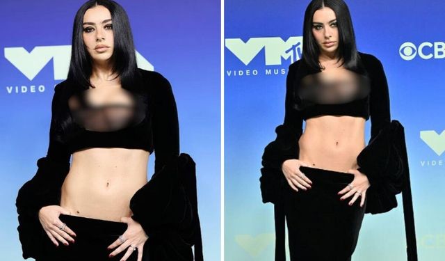 Frikik veren ünlü şarkıcı Charli XCX flaşlar patlayınca ne yapacağını şaşırdı