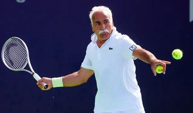 Tenis efsanesi Mansour Bahrami Ankara'da korta çıktı