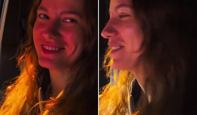 Serenay Sarıkaya söyledi, Mert Demir kaydetti: Çiftten romantik anlar