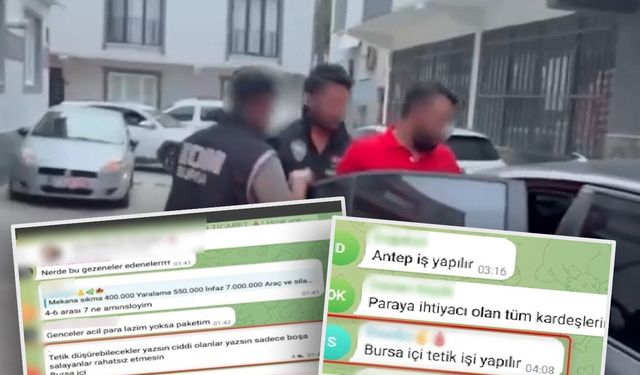 Silahlı saldırı için sosyal medyadan tetikçi kiralayan 10 kişi gözaltında!