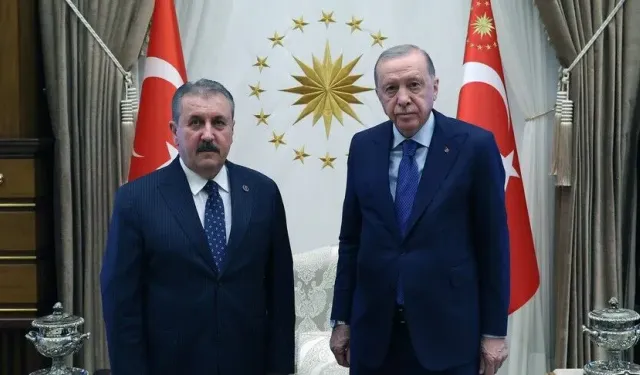Cumhurbaşkanı Erdoğan, BBP Genel Başkanı Destici'yi kabul etti
