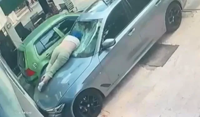 Ankara'da otelin 6'ncı katından otomobilin üzerine düşen kadın ağır yaralandı