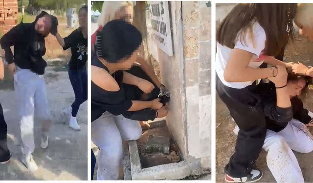 Akran zorbalığı: Liseli kızlar çeşmede ıslatıp, yerde sürükleyerek darbetti!