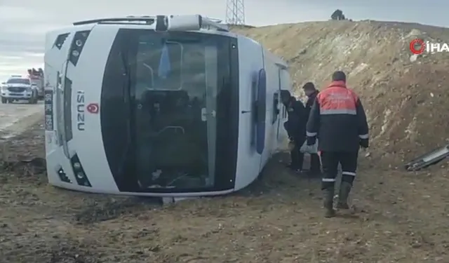 Cezaevi nakil aracı devrildi: 7 yaralı
