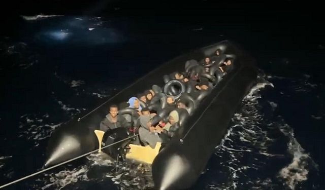 Didim açıklarında 34 kaçak göçmen yakalandı