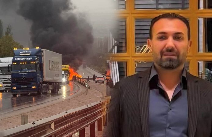 AK Partili vekilin yeğeni trafik kazasında yanarak öldü!