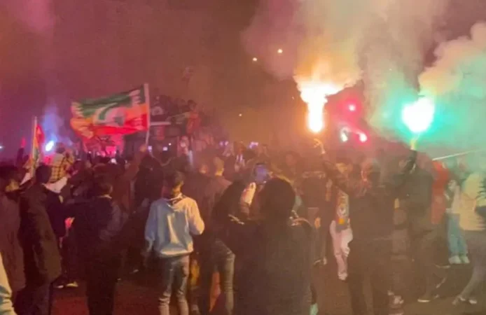 Amedspor'un 'Süper Lig' kutlamalarında 11 yaralı, 10 gözaltı!