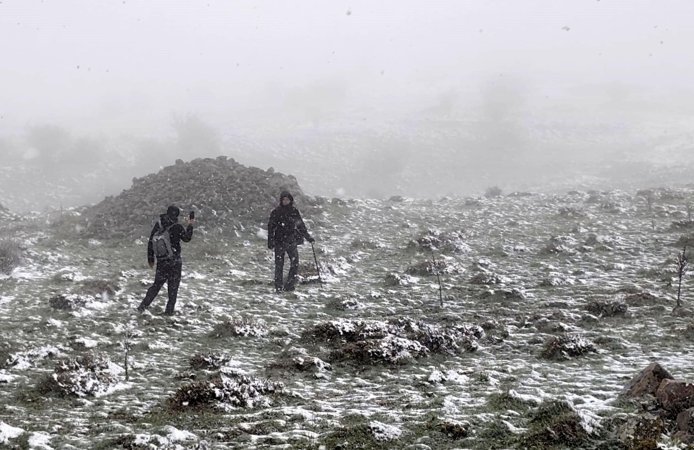 Ankara'da yüksek kesimlere kar yağdı