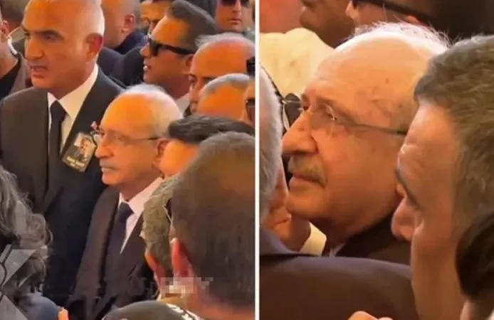 Kemal Kılıçdaroğlu'na Kadir İnanır'ın cenaze töreninde dikkat çeken tepki