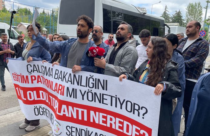 Ankara'daki öğretmenlerin açlık grevi 8'inci gününde