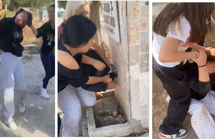 Akran zorbalığı: Liseli kızlar çeşmede ıslatıp, yerde sürükleyerek darbetti!