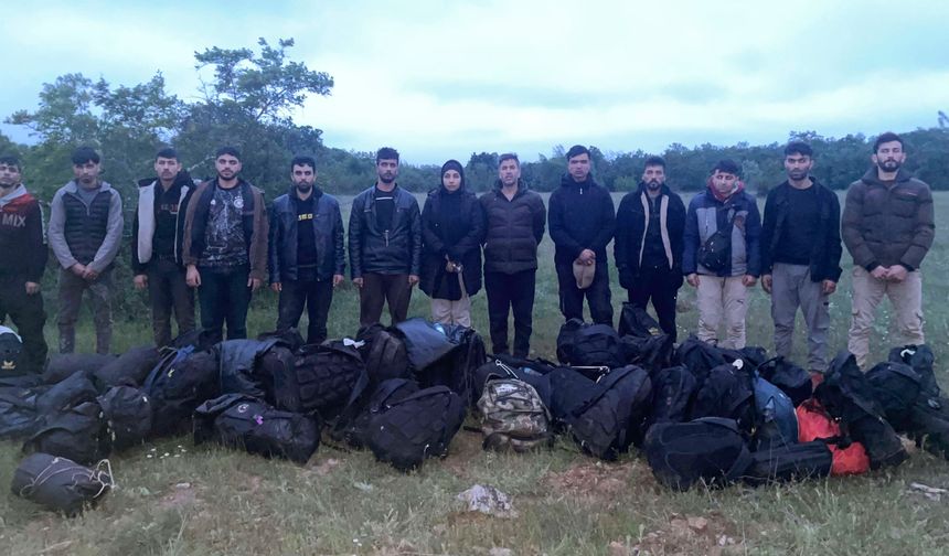 Edirne’de 13 kaçak göçmen yakalandı