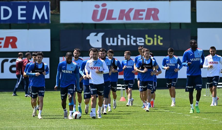 Trabzonspor, Beşiktaş ile yapacağı maçın hazırlıklarını sürdürdü