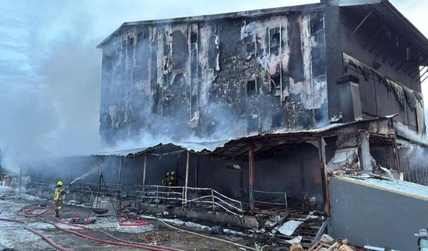 Bursa Uludağ'daki otel yangınının başladığı anlar ortaya çıktı