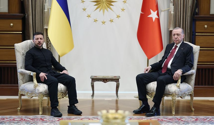 Erdoğan, Zelenskiy ile Beştepe'de görüştü