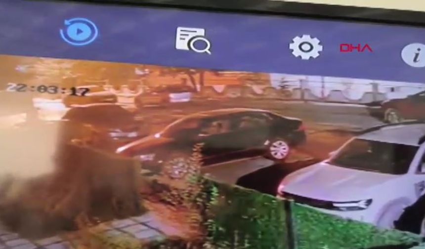 Otomobiliyle park halindeki araca çarptıktan sonra kaçtı