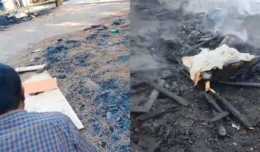 Balıkesir'de baraka yangını: 1 kişi hayatını kaybetti