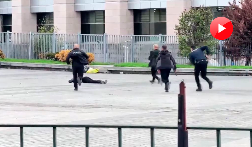 Çağlayan Adliyesi önünde silahlı eylem