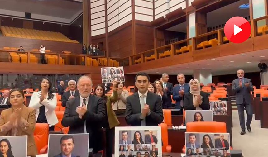 DEM Parti, Demirtaş'ın AİHM kararının uygulanmamasını genel kurulda protesto etti