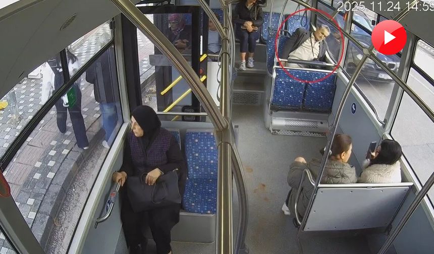 Otobüs şoförü, kalp krizi geçiren yolcuyu hastaneye yetiştirdi; o anlar kamerada!