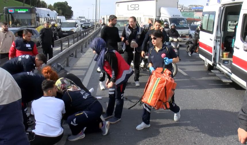 Küçükçekmece'de motosiklet kazası: 1 ölü 1 ağır yaralı