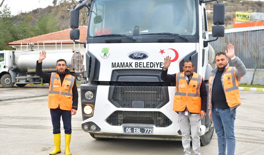 Kırıkkale’de kimya fabrikasındaki yangına Mamak’tan destek