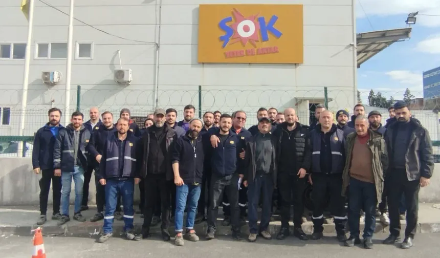 ŞOK deposunda çalışan 30 işçi tazminatsız işten atıldı