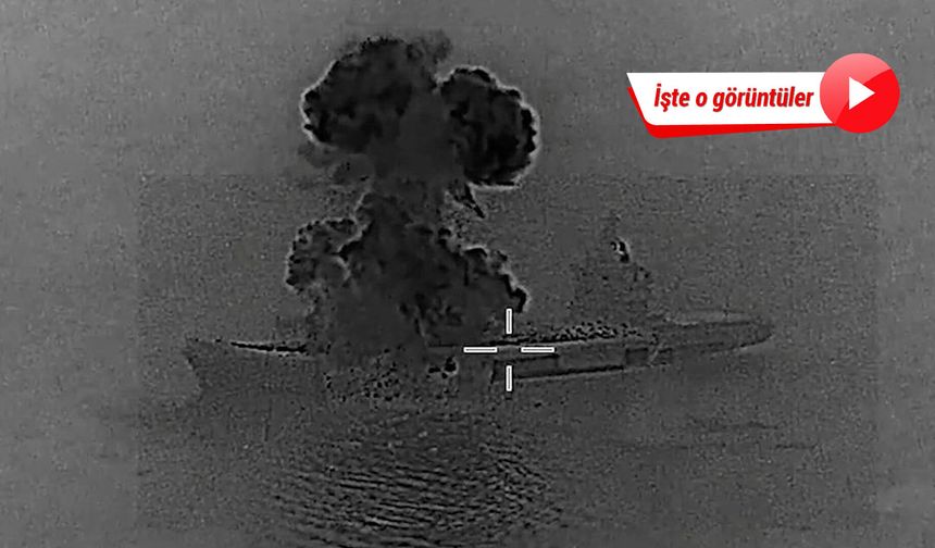 ABD, İran gemisinin batırıldığı anların görüntüsünü yayınladı