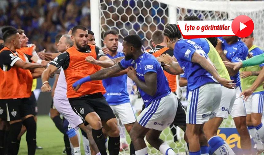 Brezilya'daki şampiyonluk maçında ortalık savaş alanına döndü! 23 kırmızı kart